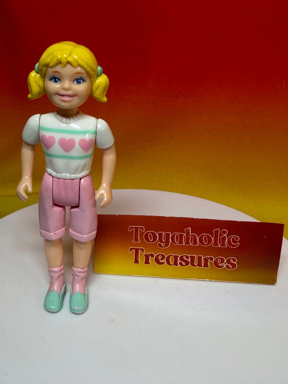 Vintage Playskool Dollhouse Blonde Girl Sister Doll